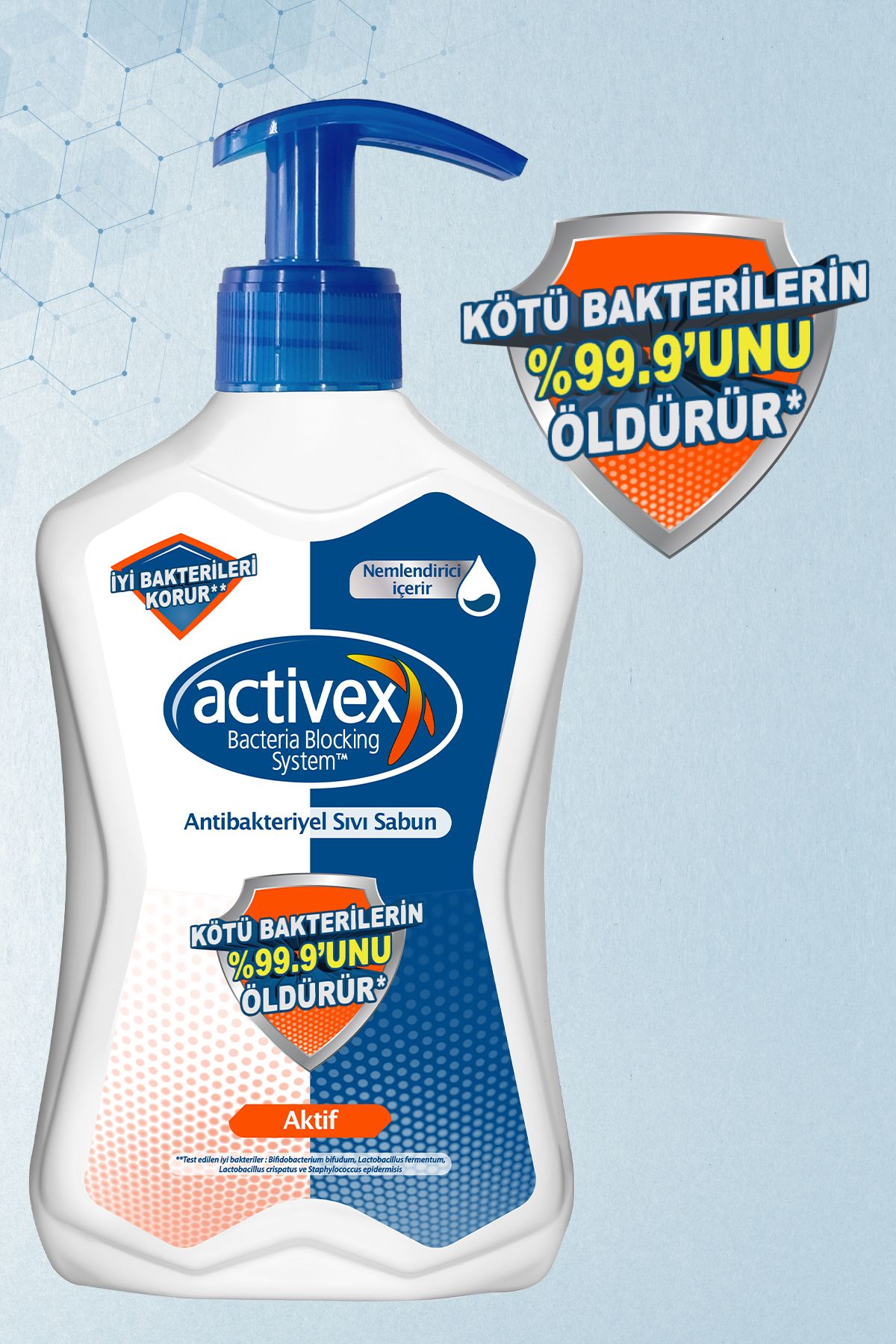 صابون مایع آنتی باکتریال اکتیو 3x500 میلی لیتر Activex