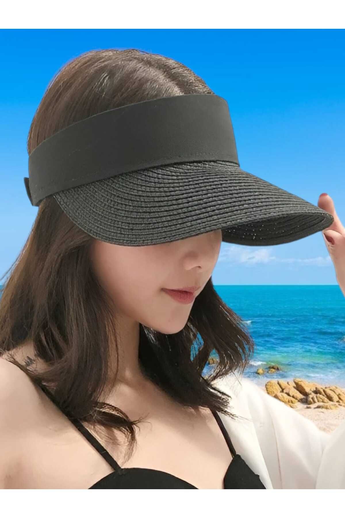Trenderrs-Women's Straw Visor Hat 7