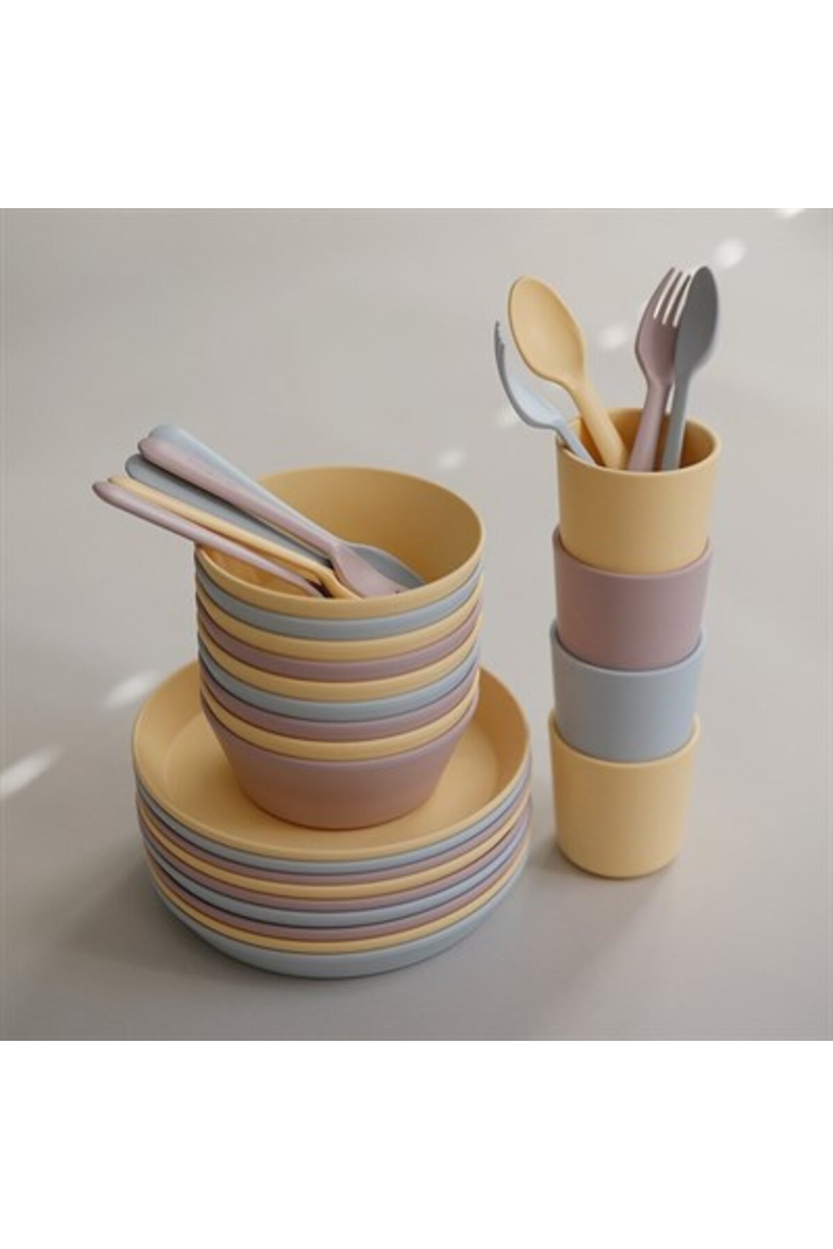 Mushie Ikili Bardak Seti - Powder Blue fotoğrafı 3 (önizleme)