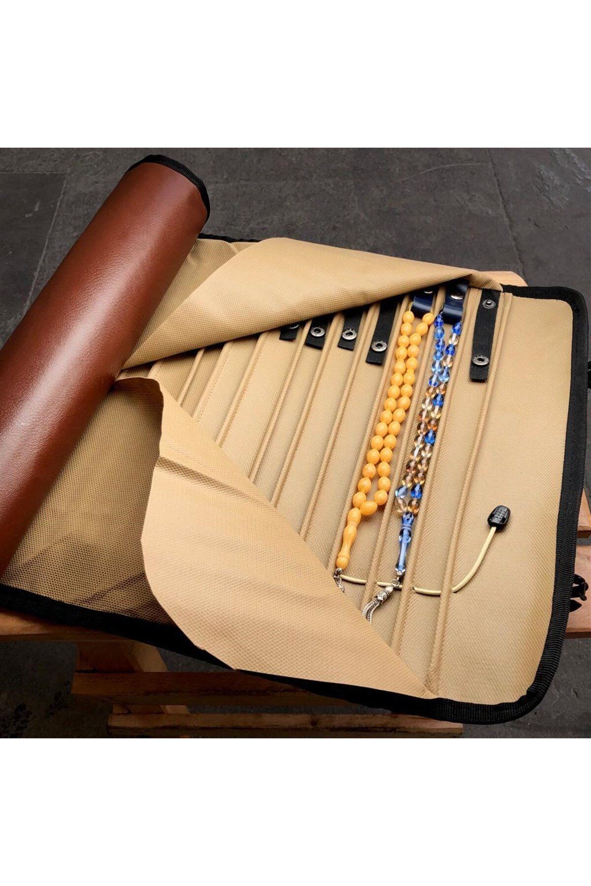 dergah tesbih-25' Brown Rosary Roll with Belt 3