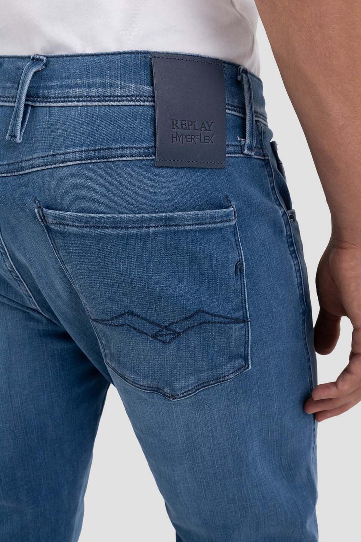شلوار جین مردانه HYPERFLEX مجدداً از JEANS 38 BLUE ANBASS استفاده مجدد کرد Replay