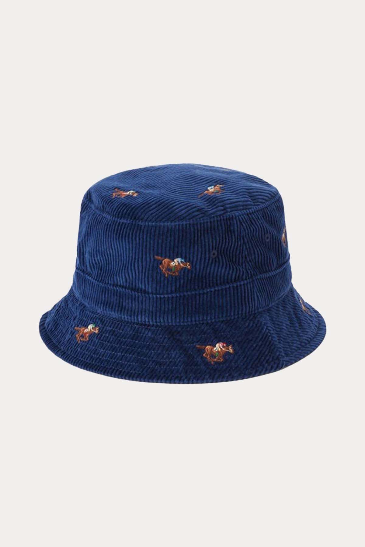 Ralph Lauren کلاه سطل l / xl آبی با آرم تسویه حساب
