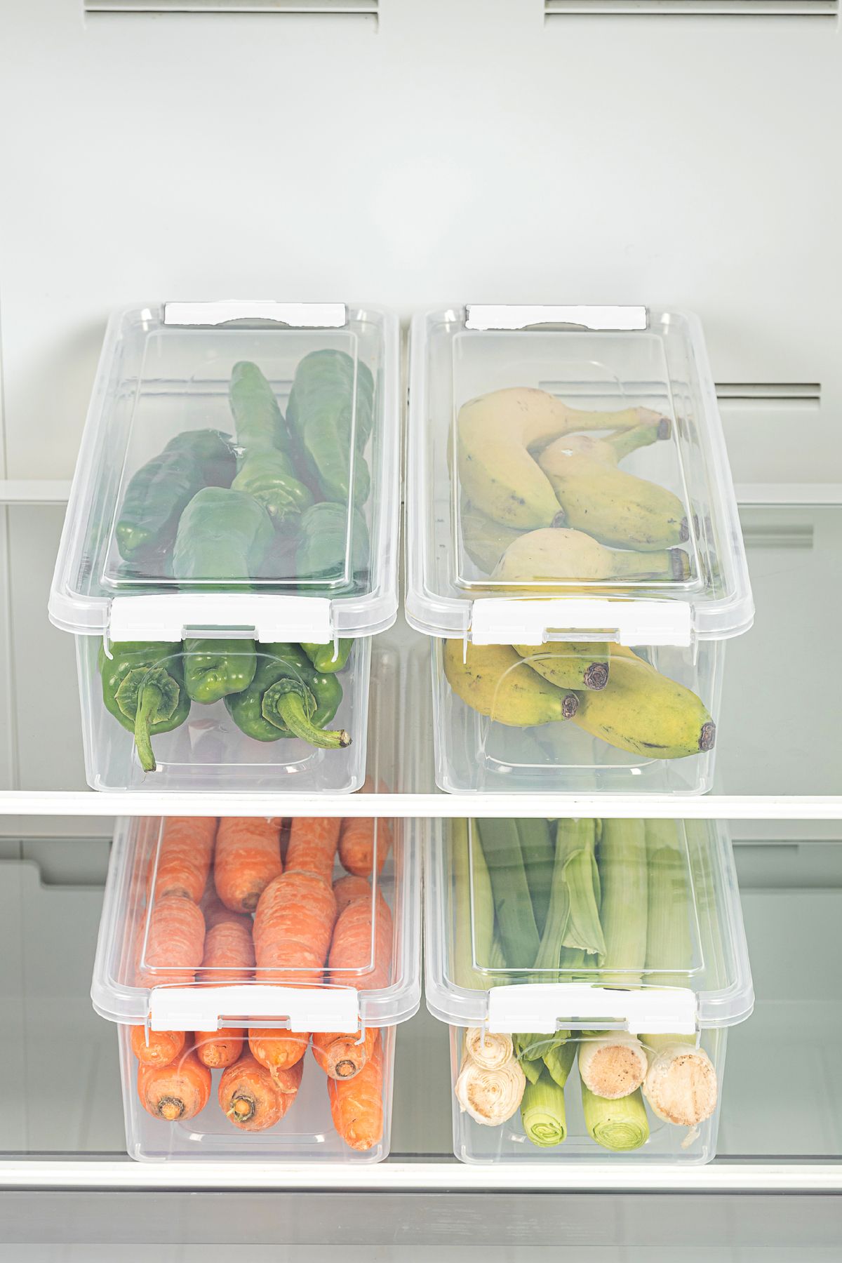 Vienev-Set of 4 Long Storage Containers with Lockable Lid 4x (3.5 Liters Empty) 4