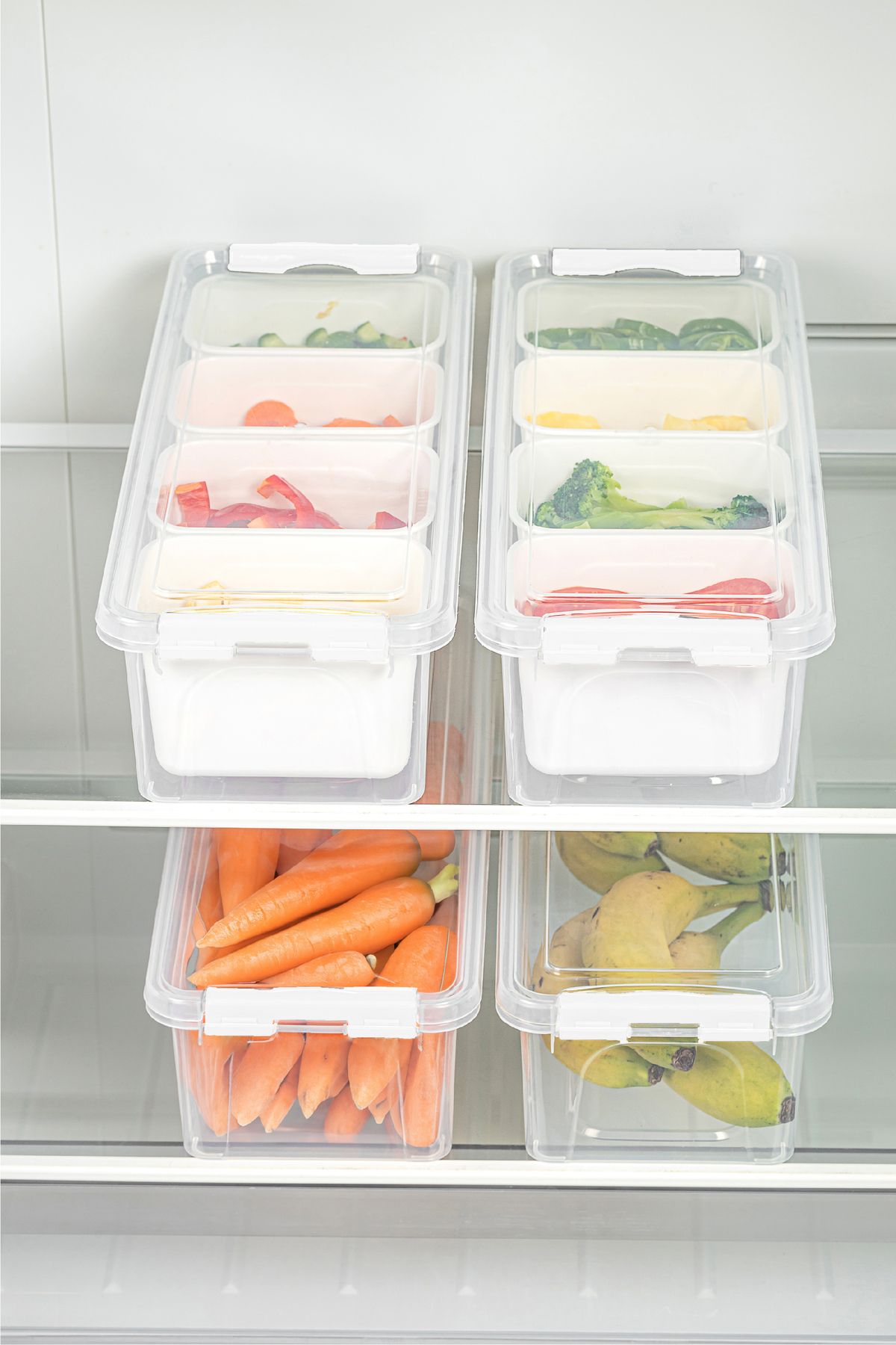 Vienev-Set of 4 Long Storage Containers with Locked Lids 4X (3.5 Liter 2 Empty 2 Boxs) 2