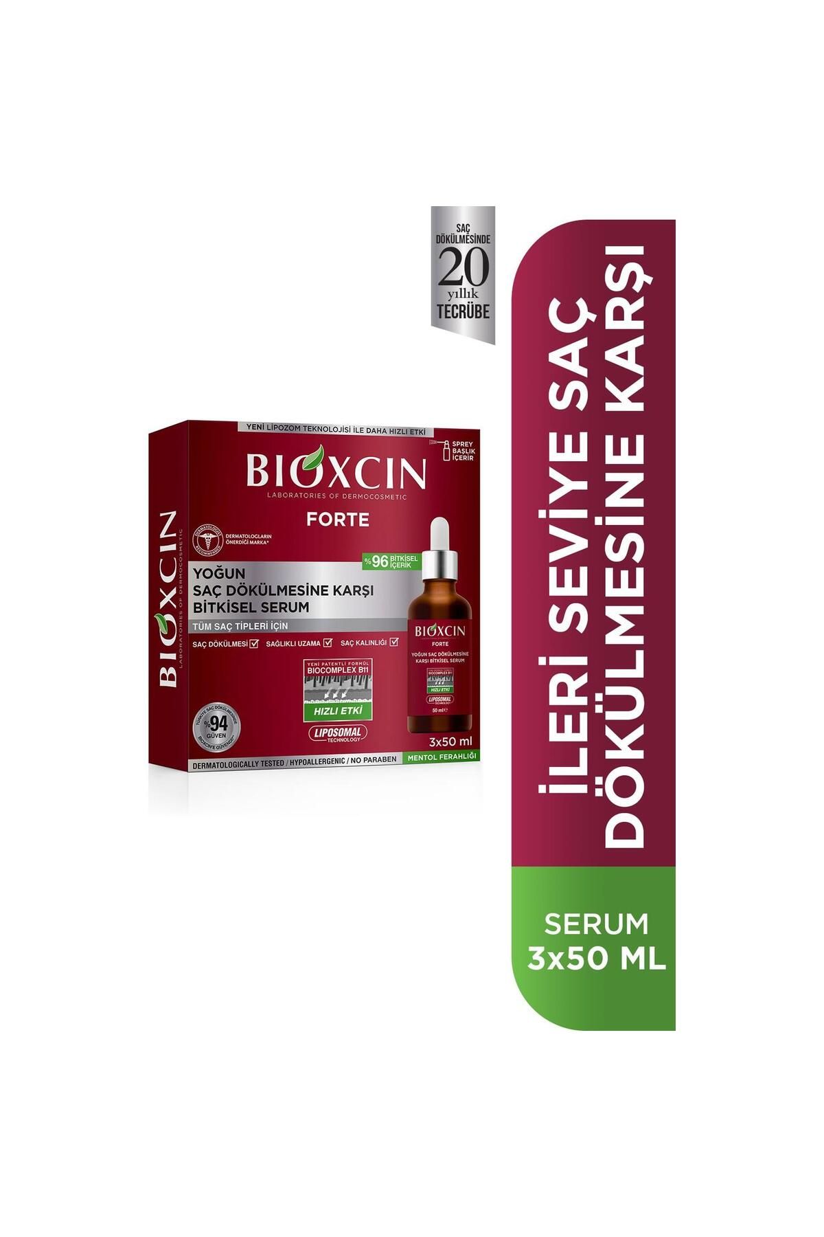 سرم گیاهی فشرده ضد ریزش مو فورته 3x50 میلی لیتر Bioxcin