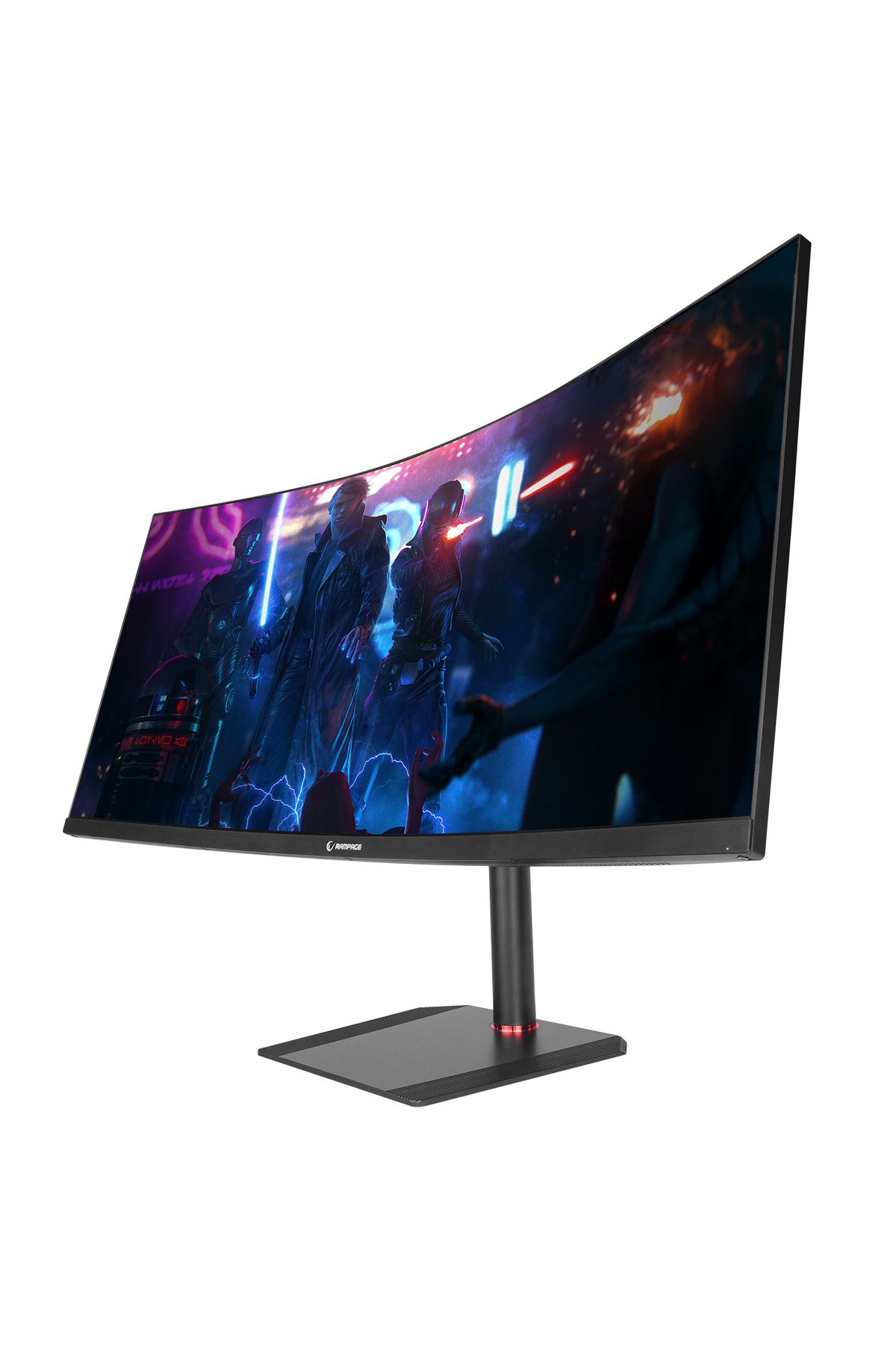 BLACK EAGLE BE34R165QC 34 165Hz 1ms CSOT VA WQHD 2K Freesync RGB Pivot Curved Oyuncu Monitörü - 3