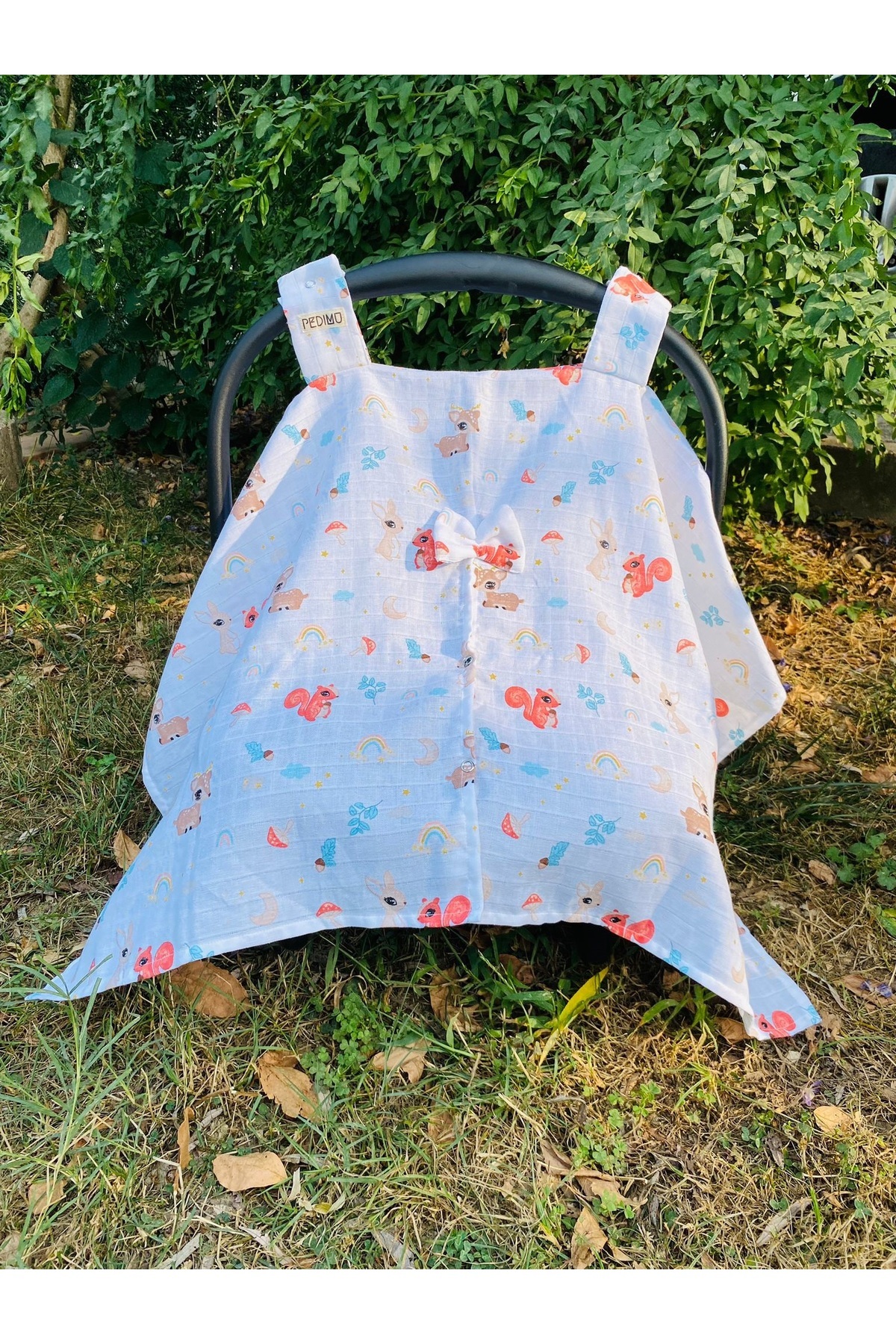 Pedimu Fiyonk Müslin Puset Örtüsü %100 Cotton fotoğrafı 3 (önizleme)