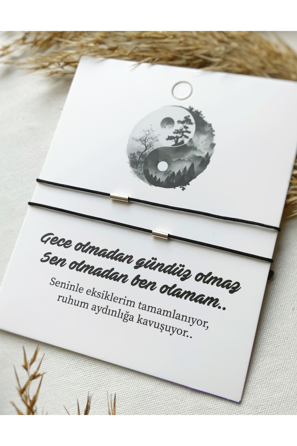 2’Li 925 ayar gümüş Kırmızı çift eş arkadaş bilekliği 2