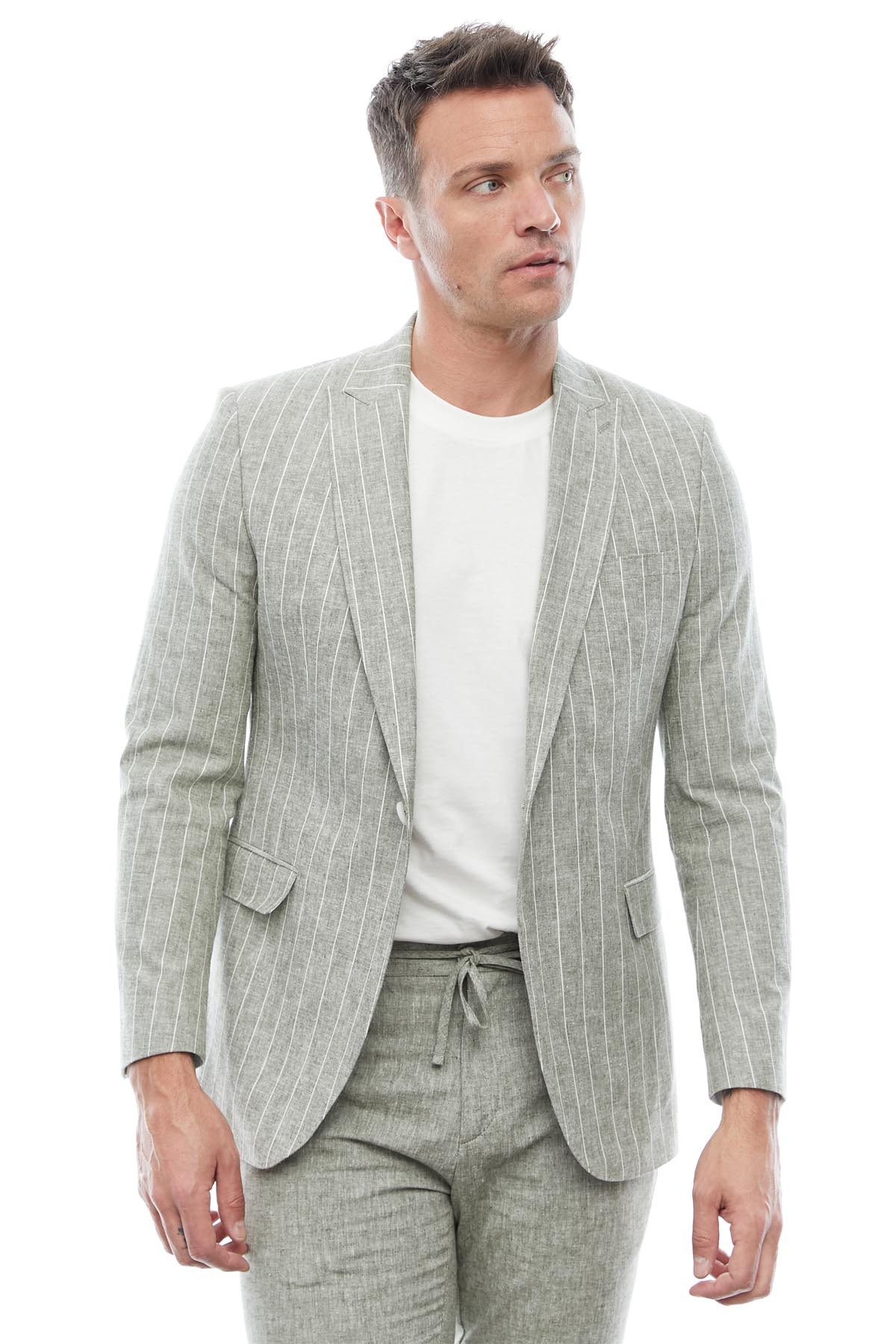 ژاکت مردانه خاکی PAULMARK | 32161123732I اورجینال - تصویر 3