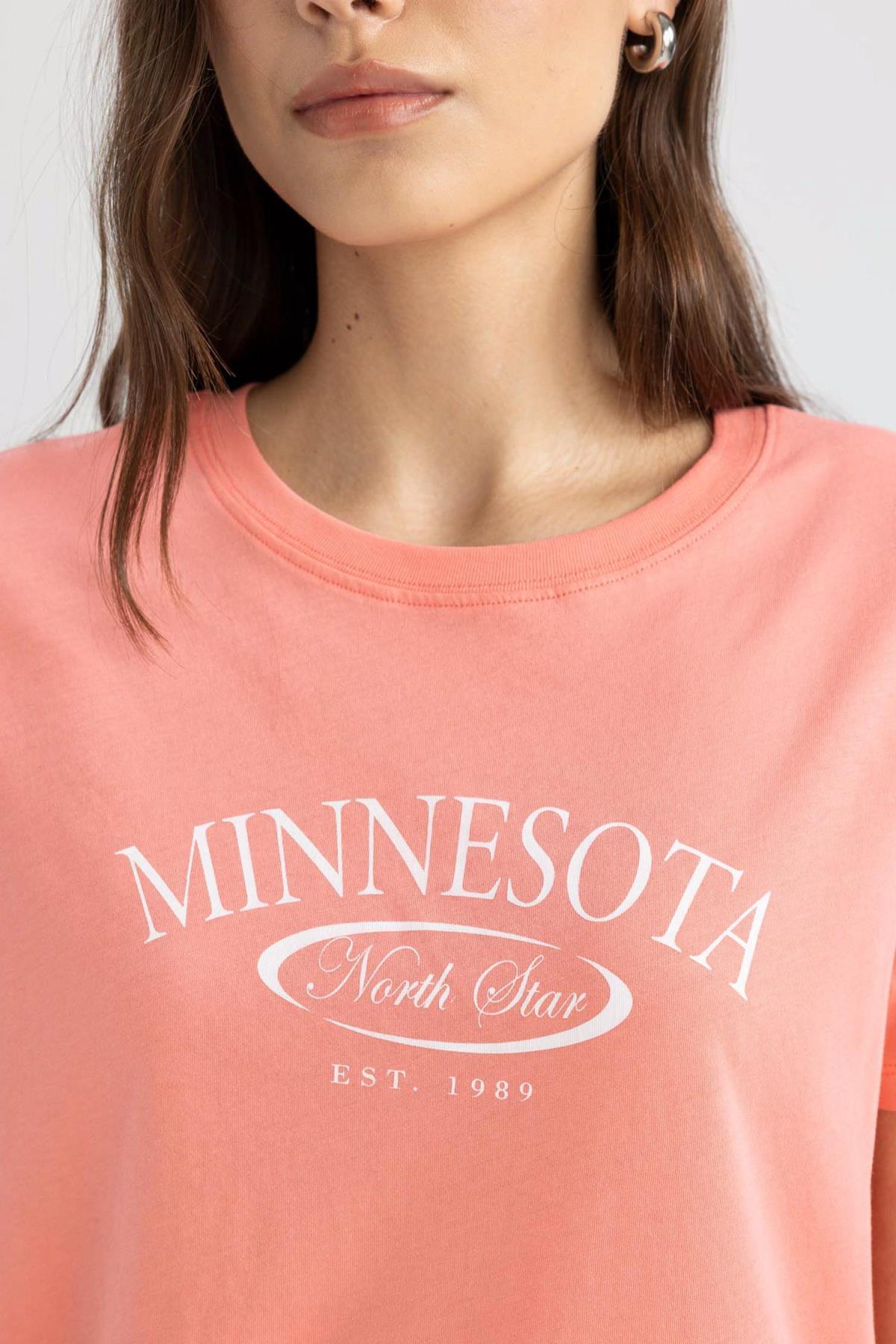 تی شرت زنانه دفاکتو | C6605AX24SM Defacto - Image 5