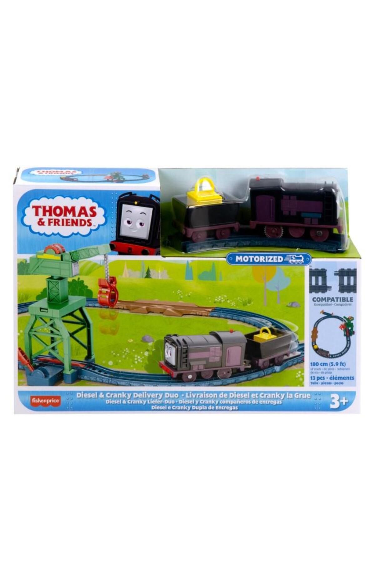 Thomas And Friends Motorized Train Set Diesel And Cranky Hhw05 Trendyol