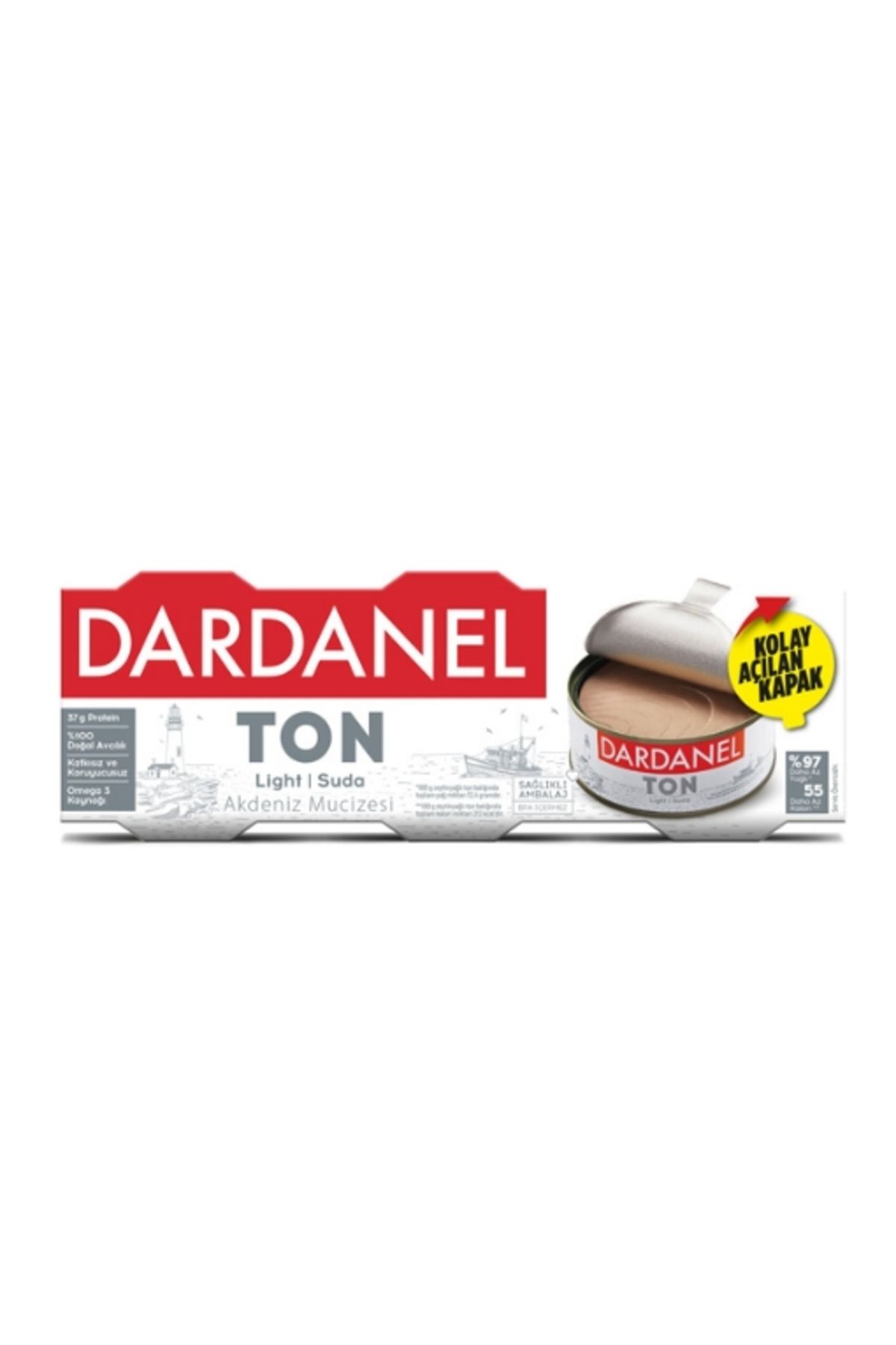 Dardanel 2'li Dardanel Light Ton Balığı 3x75 Gr.