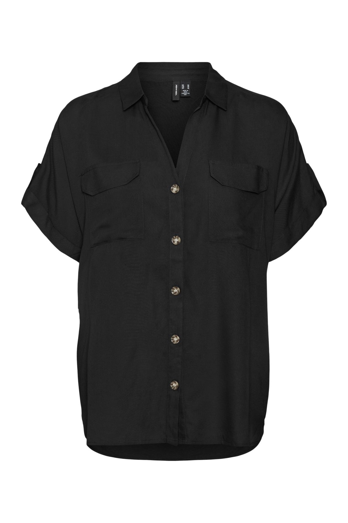 Veromoda Curve-KOŠILE VMCBUMPY S/S WVN GA CUR NOOS 1