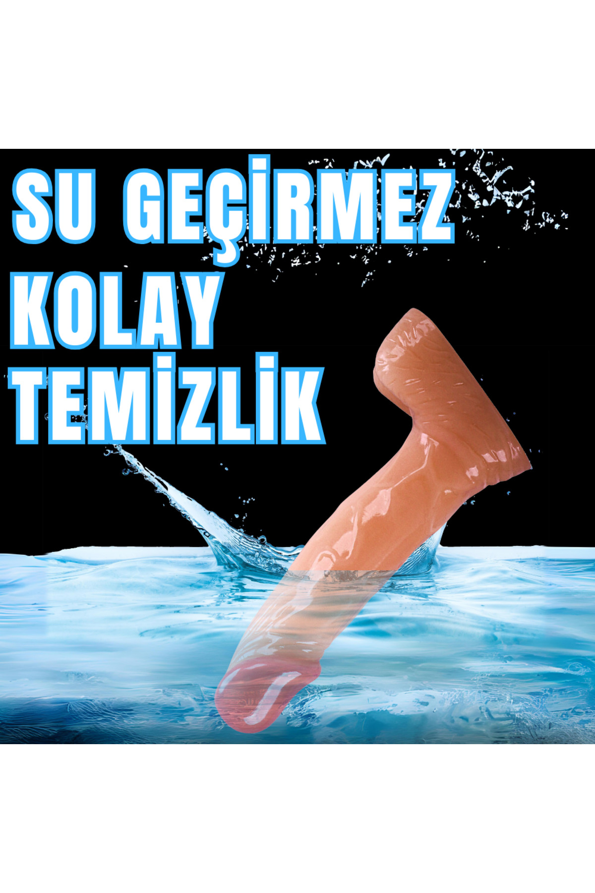 UNIQUE Realistik Dokuda Mini Dildo Gerçekçi Yapay Penis 12 CM 6