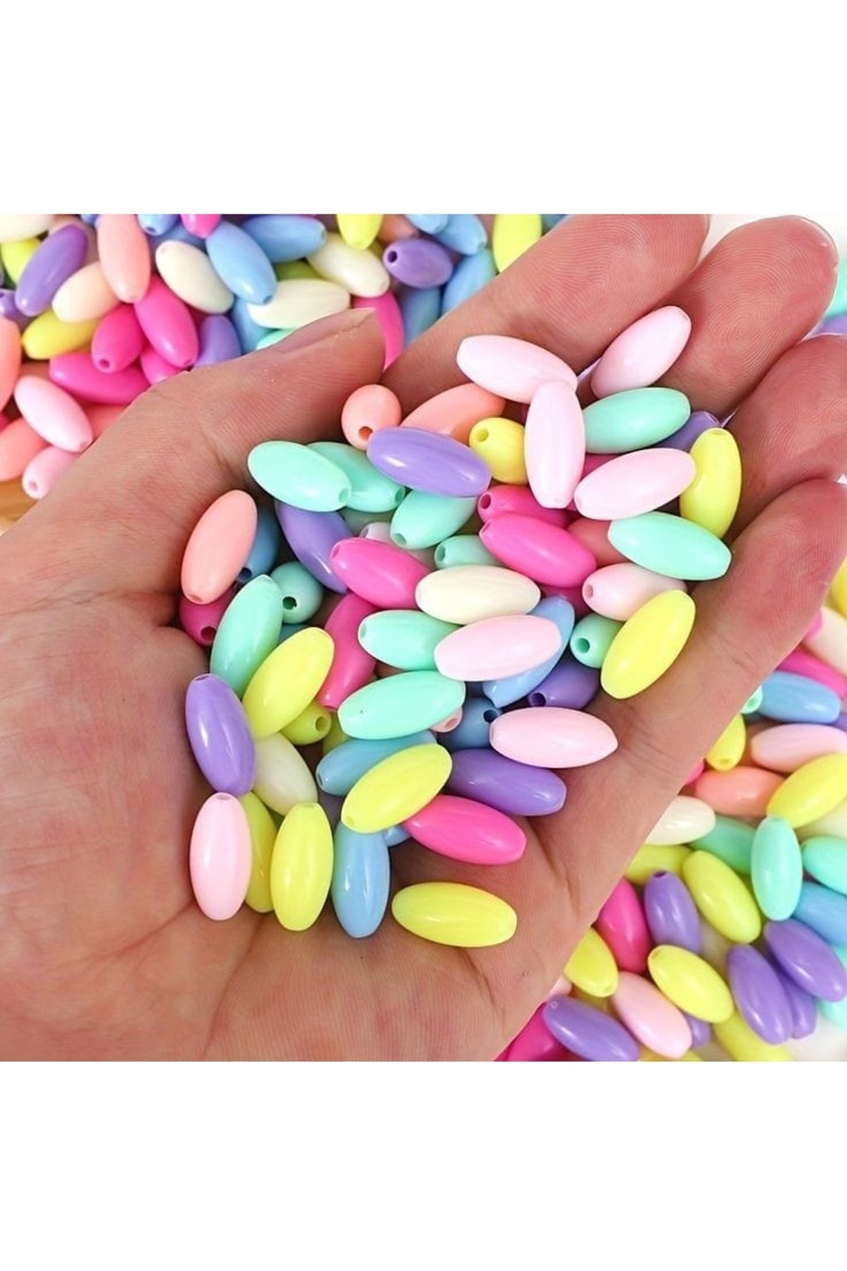 Colorful Acrylic Flat Brass Model Jewelry Beads 1 Cm. 50 Pieces.