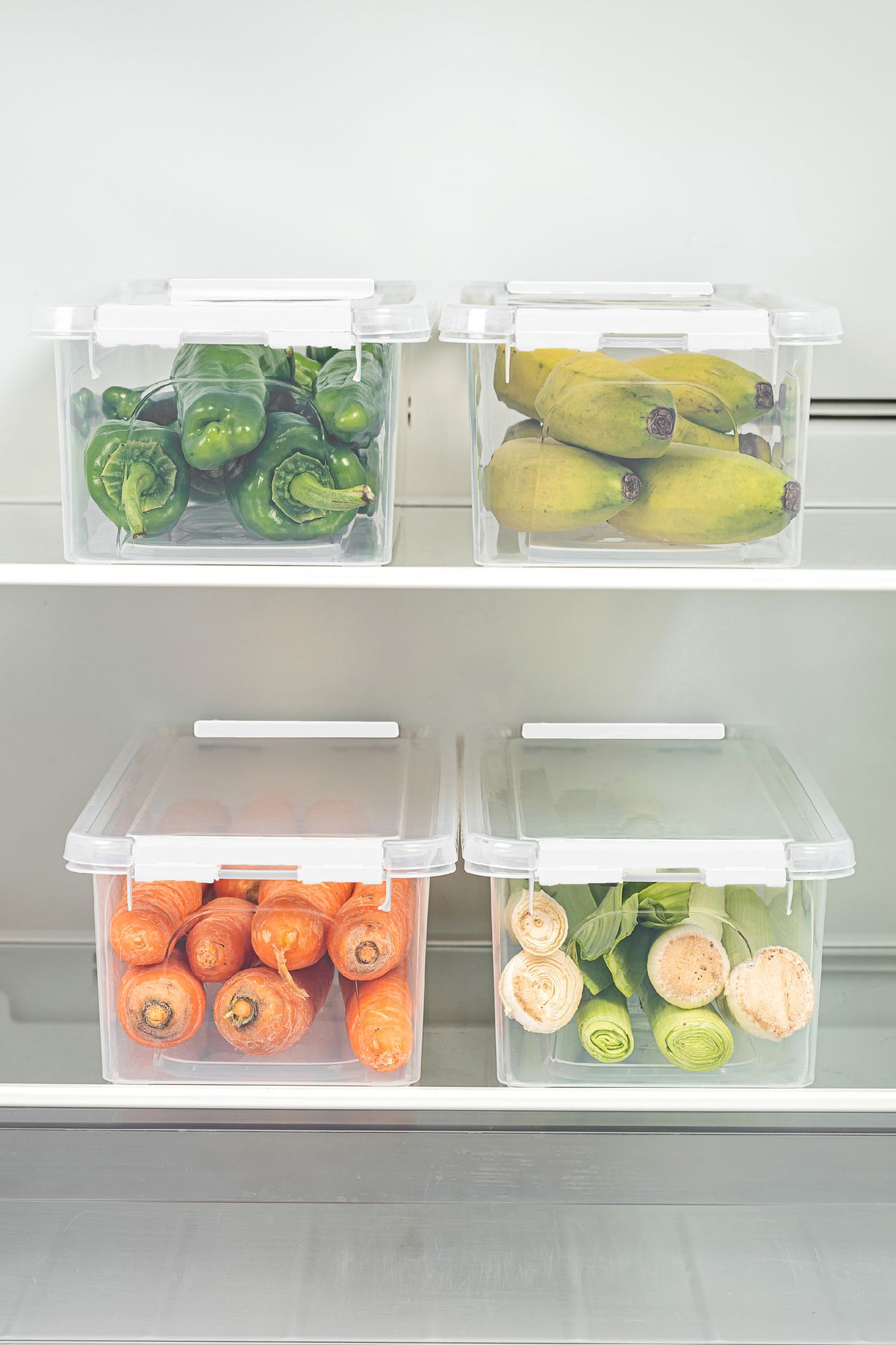 Vienev-Set of 4 Long Storage Containers with Lockable Lid 4x (3.5 Liters Empty) 3