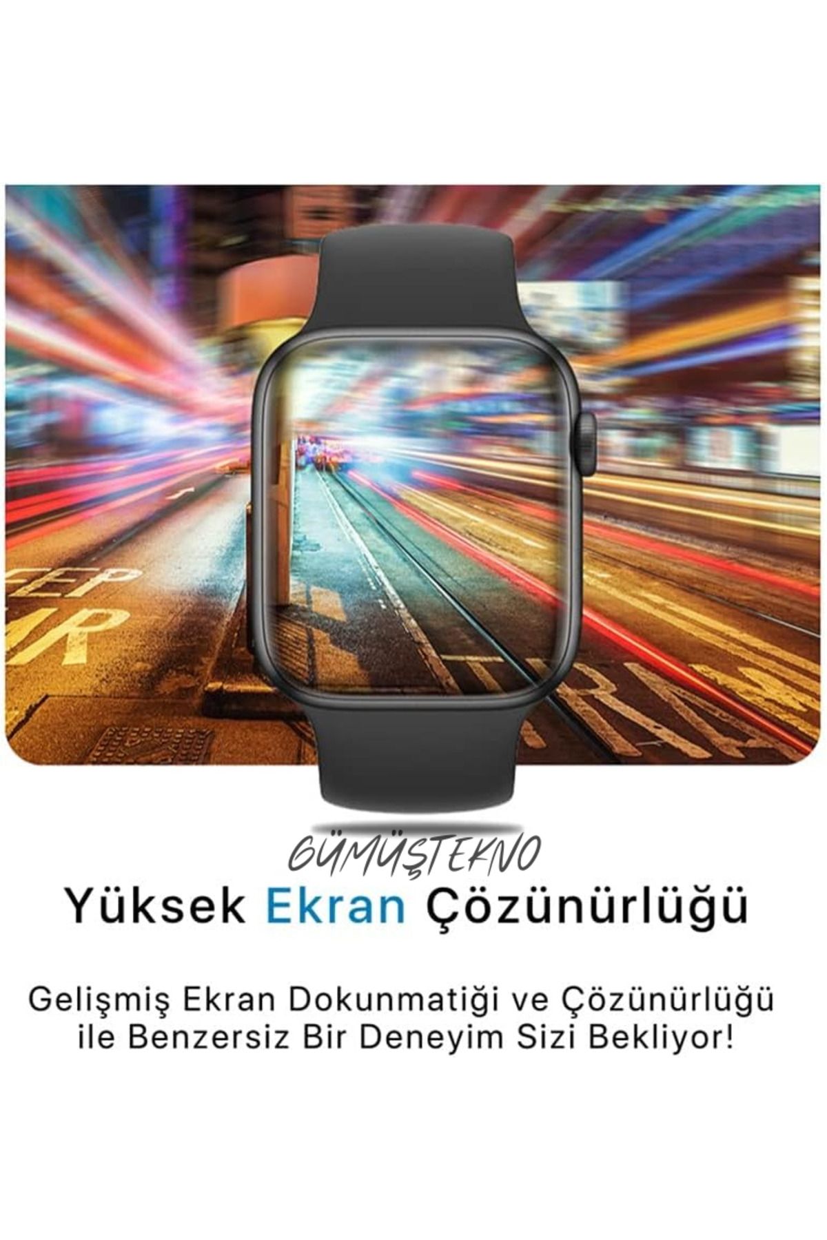 GUMU TEKNO Dt No 1 Watch 7 Ak ll Saat Serisi Tam Ekran Nfc Gps Takip Bt Arama