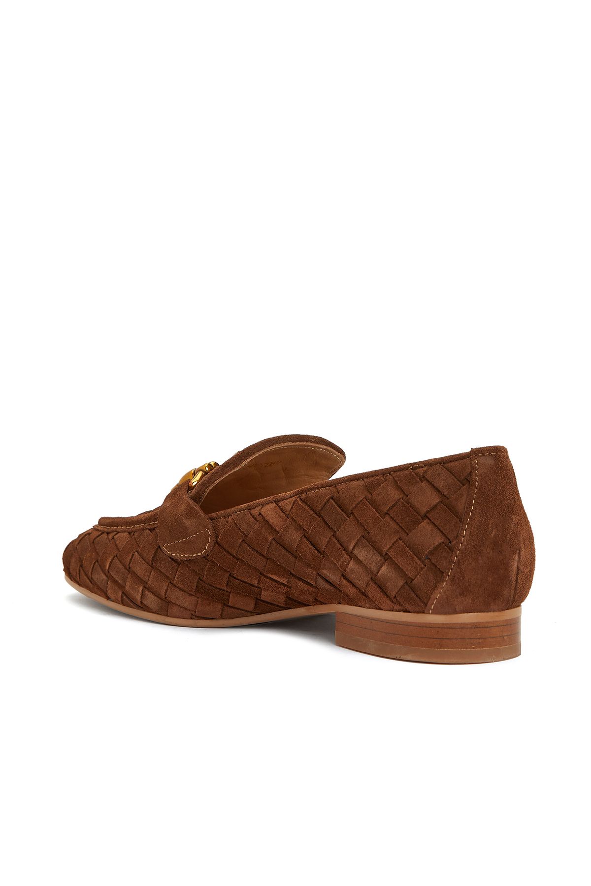لوفر چند رنگ زنانه Loafer چرمی Taba اورجینال Divarese
