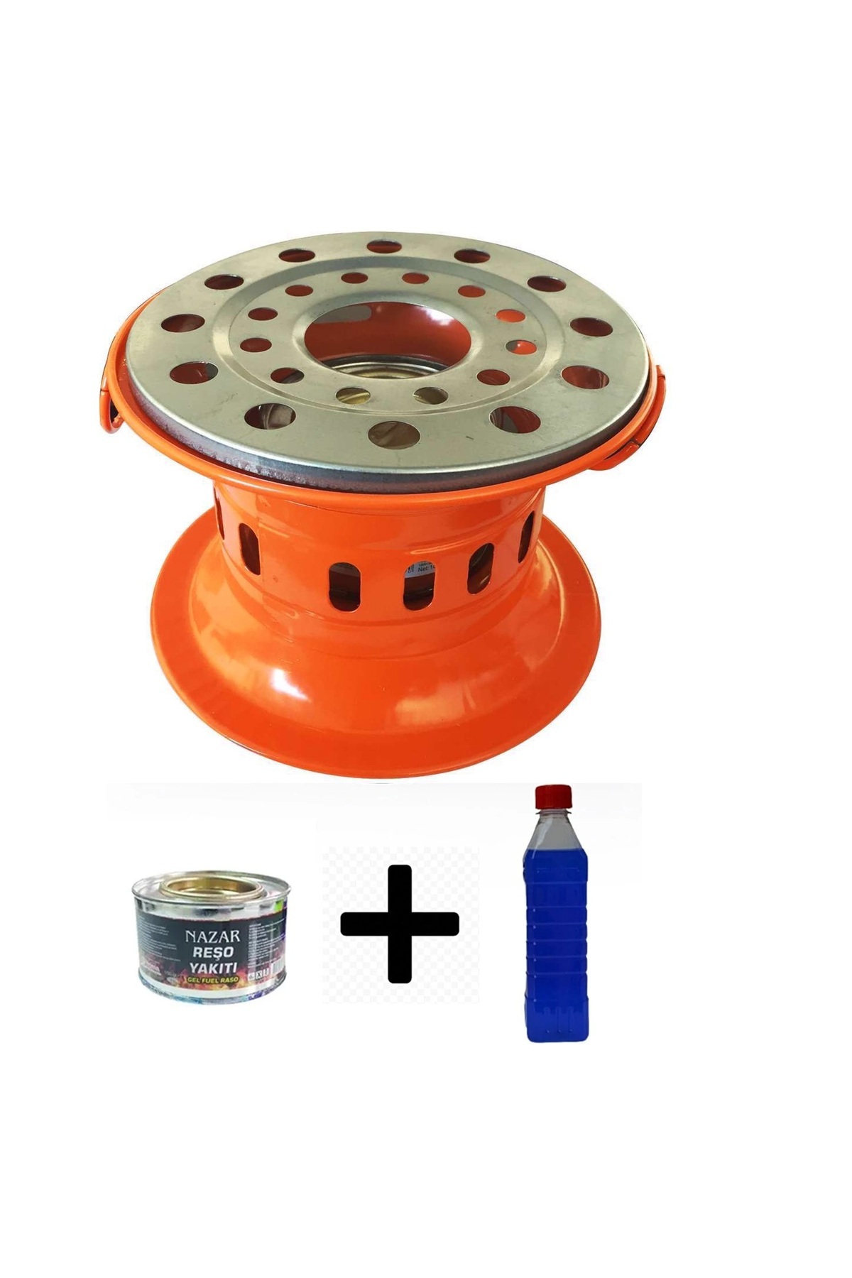 Toptancı Amca Jel Yakıtlı Isıtıcı Osmanlı Ocağı Kamp Ocağı 0.5 Lt Jel Hediyeli Kırmızı-turuncu-siyah