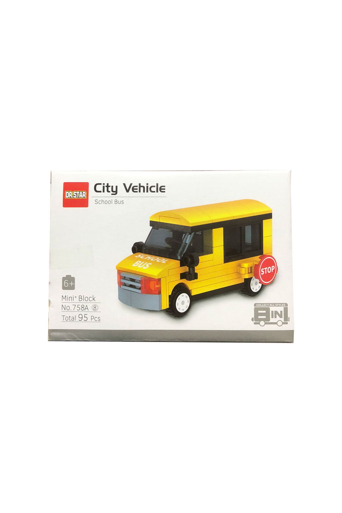 Pasifik Toys Lego Like Mini Blocks City Vehicles Series School Bus 95 Pieces Trendyol