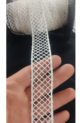 DUAYEN güpür dantel ara kolber desen krem renk 1 metre