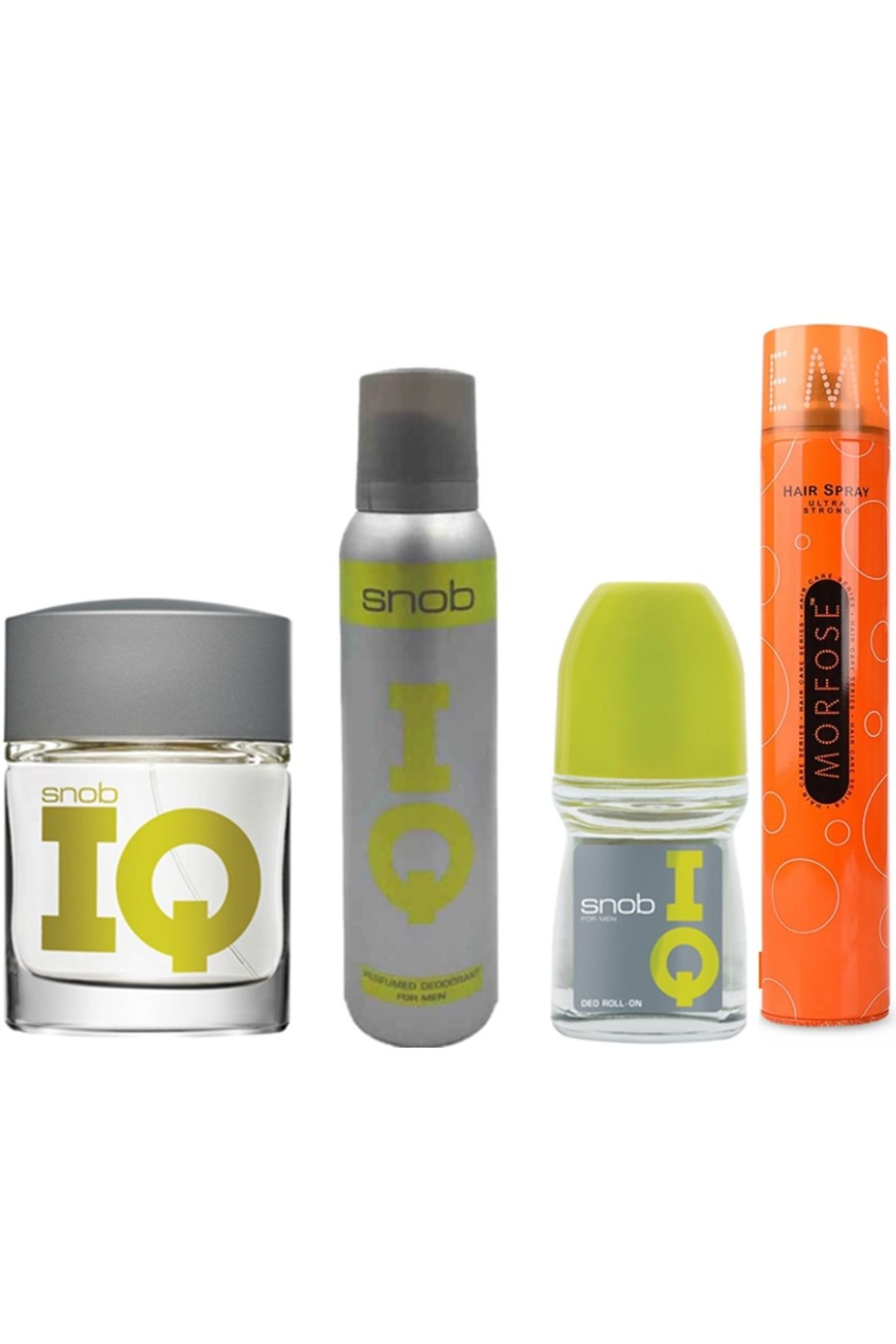 Erkek 4 lü Set IQ Edt 100ml Parfüm + Deodorant 150ml +Deo Roll 50ml + Saç Spreyi 400 ml