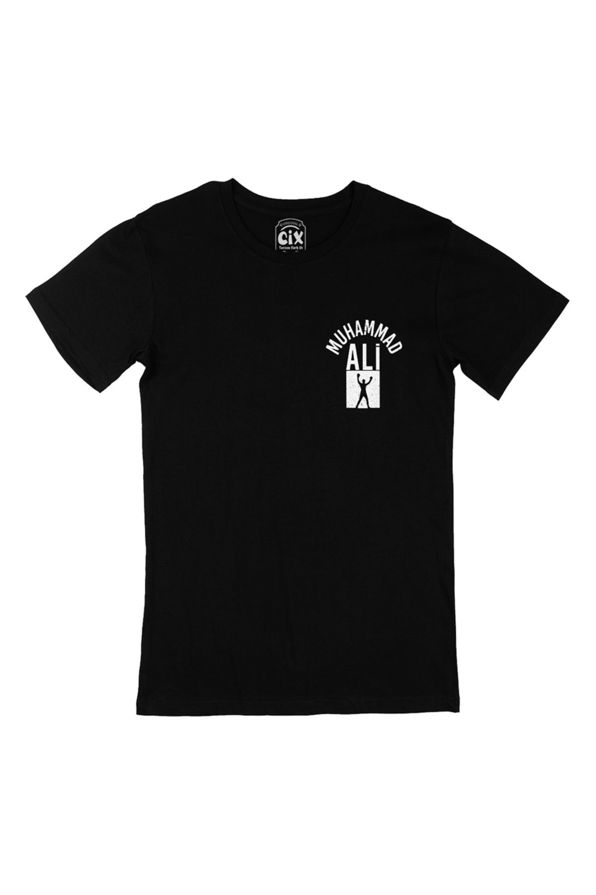 Cix-Muhammad Ali Pocket Logo Designed Black T-Shirt 1