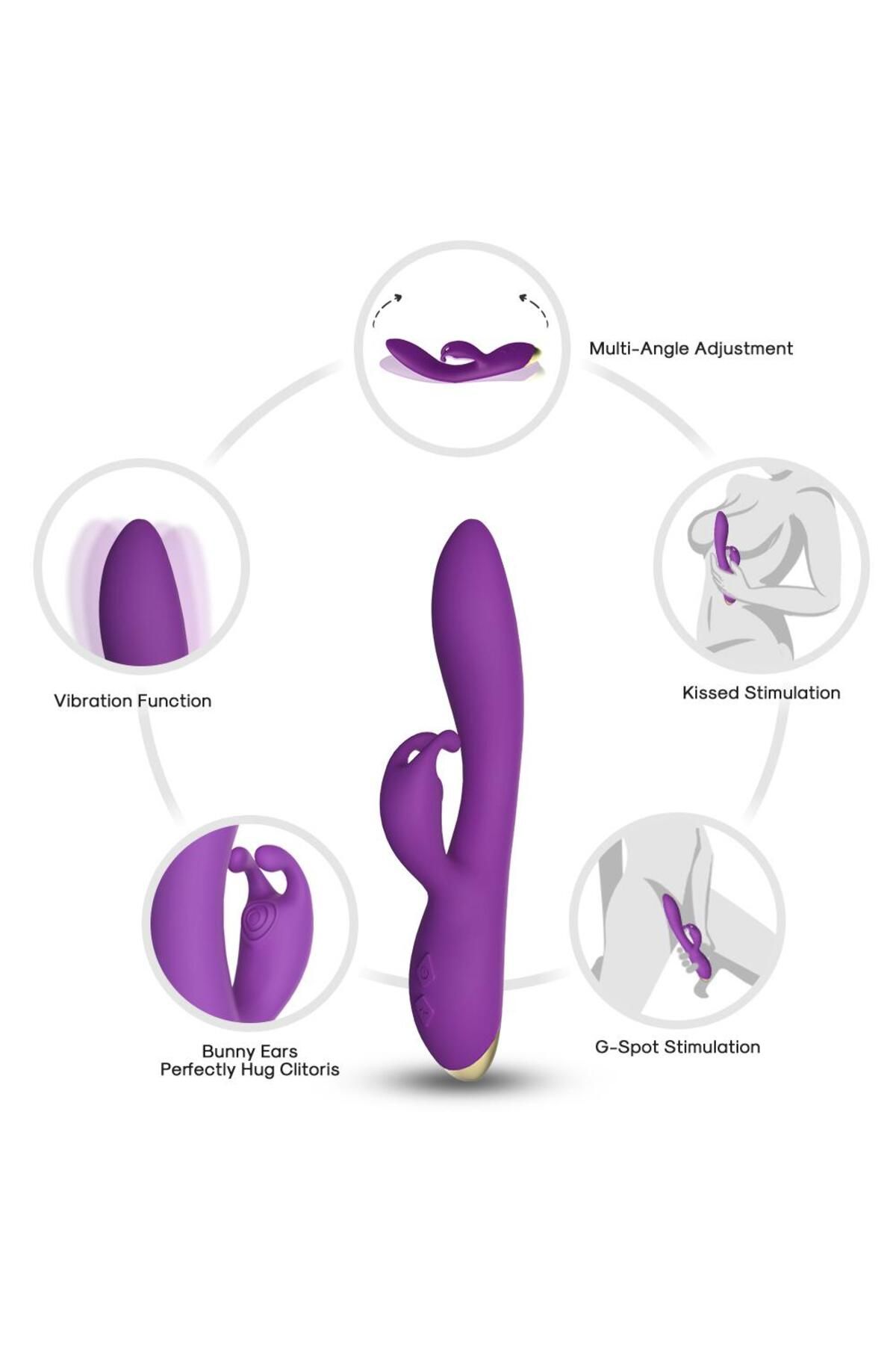 CD MARKETİNG PRIME TOYS Bonnie Klitoris ve G Spot Uyarıcı Titreşimli  Vibratör - Mor Sex Toys Sağlık
