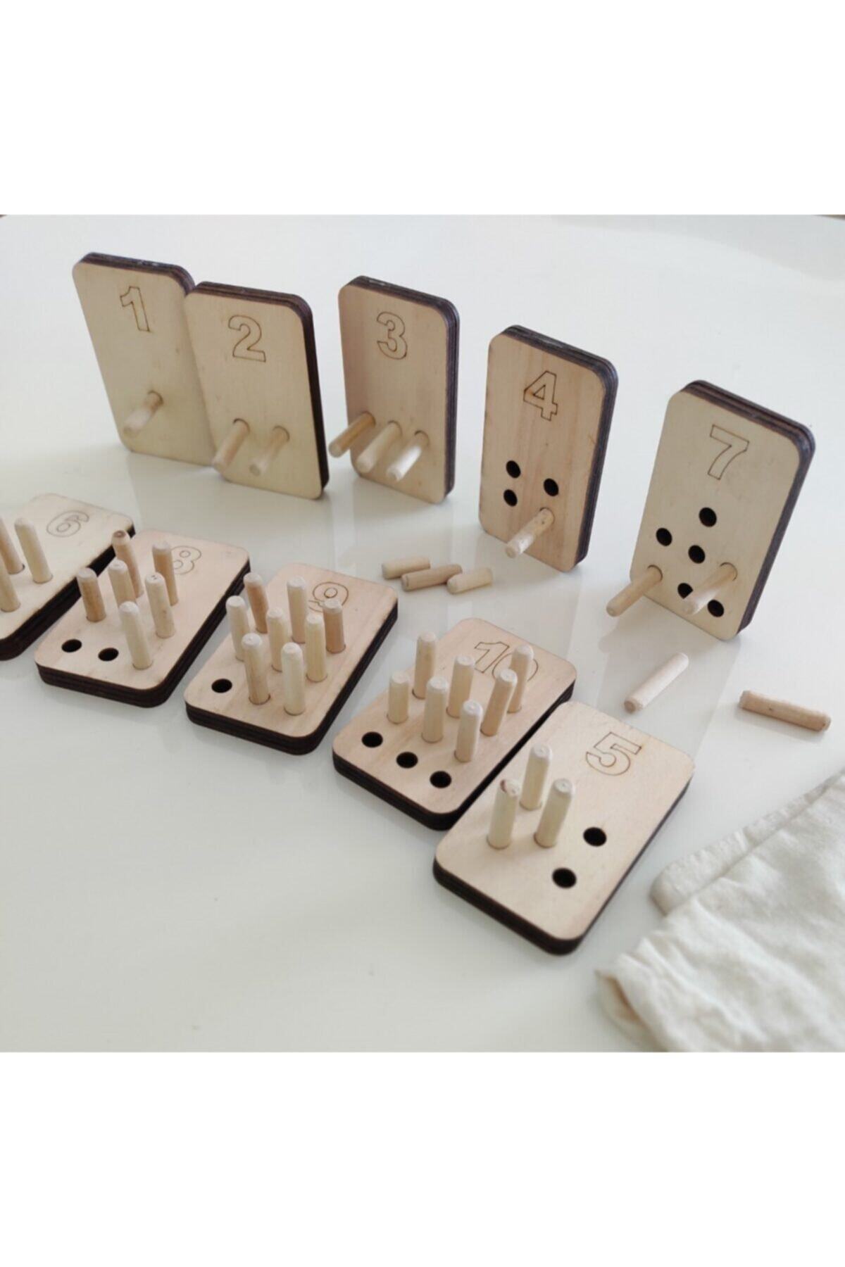 Montessori Pin-on Number and Values Learning Set