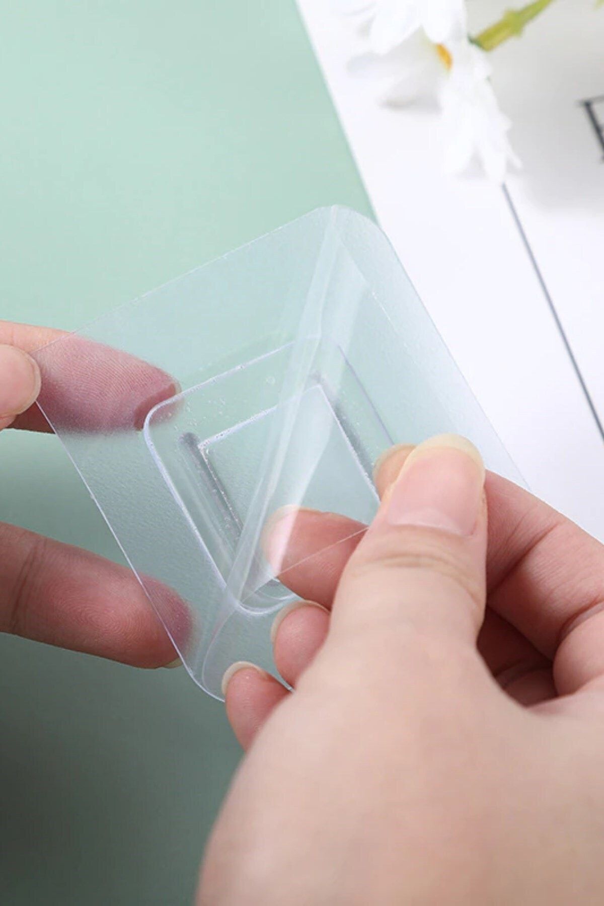 For Prime-Slide-Up Item Fixing Hanger 10 Pieces Transparent Double Sided Adhesive Snap Clip 8