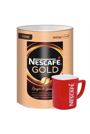 Gold Granül Kahve 900 Gr + Kupa Bardak Nescafe Kupa Bardak Set-1
