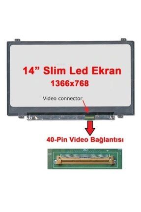 14.0 Inç 1366x768 40 Pin Panel Hb140wx1-400 Notebook Lcd Slim Led Ekran HB140WX1-400
