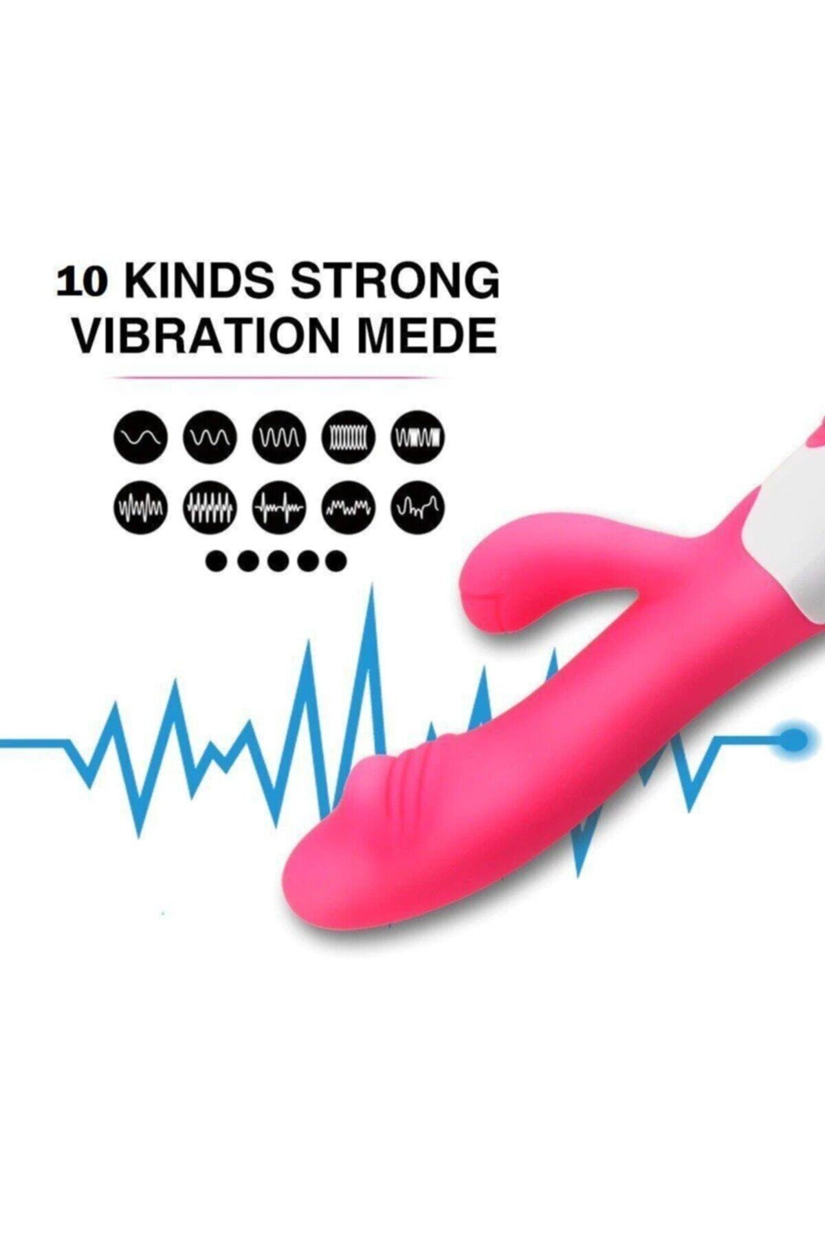 Teknolojik 12 Fonksiyonlu Titreşim 19.5cm Uzunluğunda Vibratör Penis 8