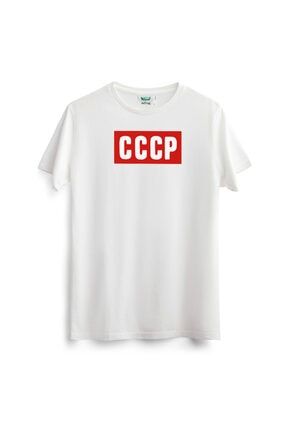Beyaz Unisex T-shirt CCCP