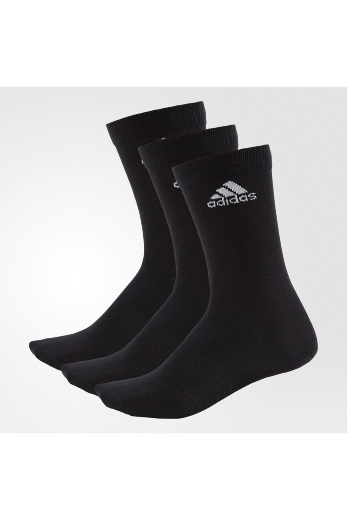 جوراب ورزشی مشکی مردانه و زنانه در هر خدمه T 3PP 3P 3L adidas