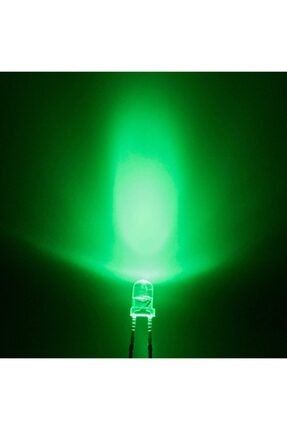 3mm Led Zümrüt Yeşili Led Diyot Arduino Led Işık - 50 Adet w5713-004