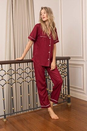 Bordo Pijama Takımı TYC00164852484