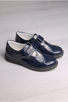Erkek Çocuk Lacivert Rugan Klasik Ayakkabı RC0140
