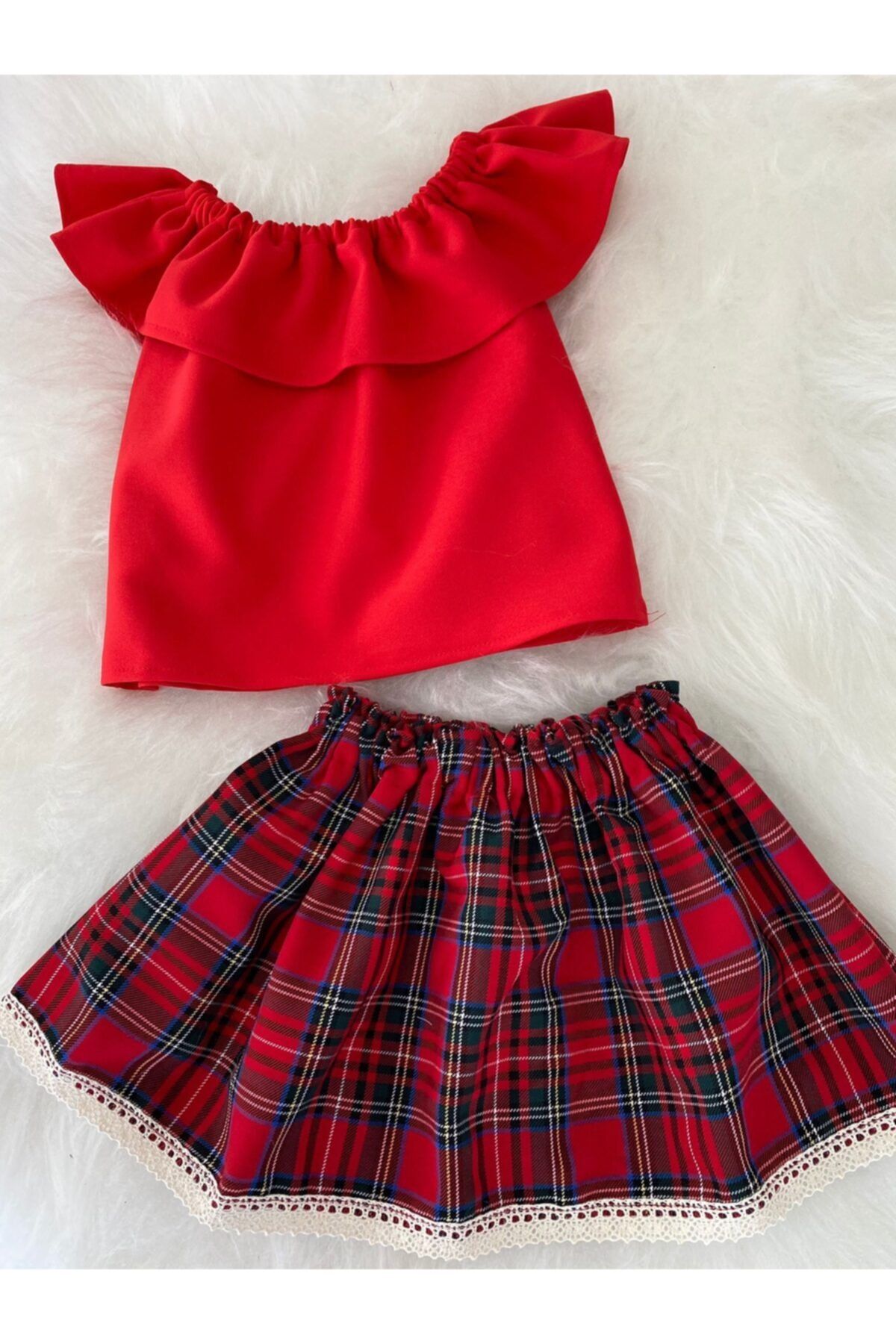 Baby girl red tartan skirt new arrivals
