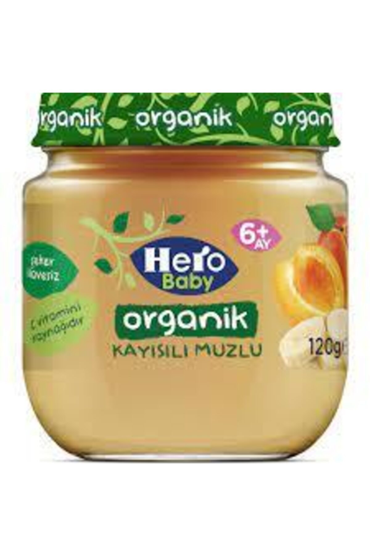 Hero Baby 6+ Ay Organik Kayısı Muzlu Mama 120gr