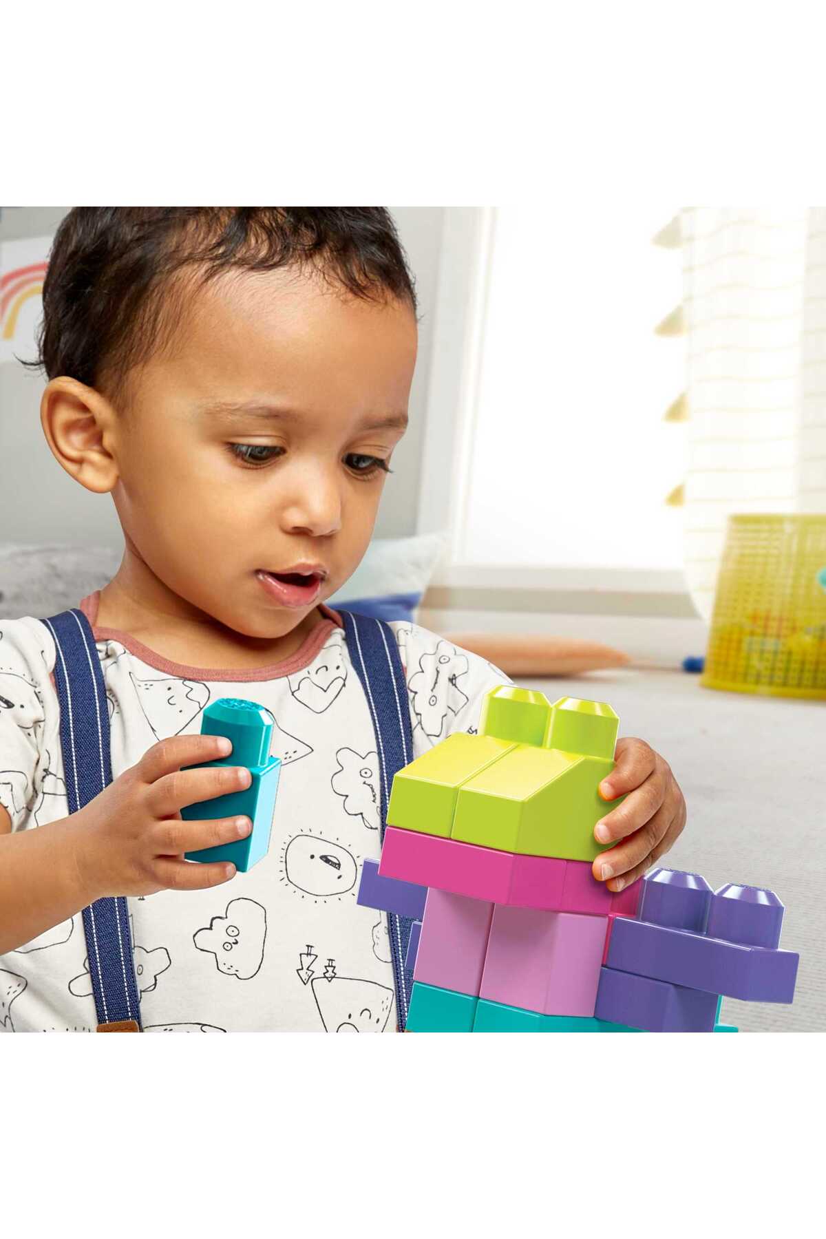 ام‌بی فِرست بیلدرز کیف بزرگ ساخت‌وساز ۸۰ عددی صورتی – DCH62