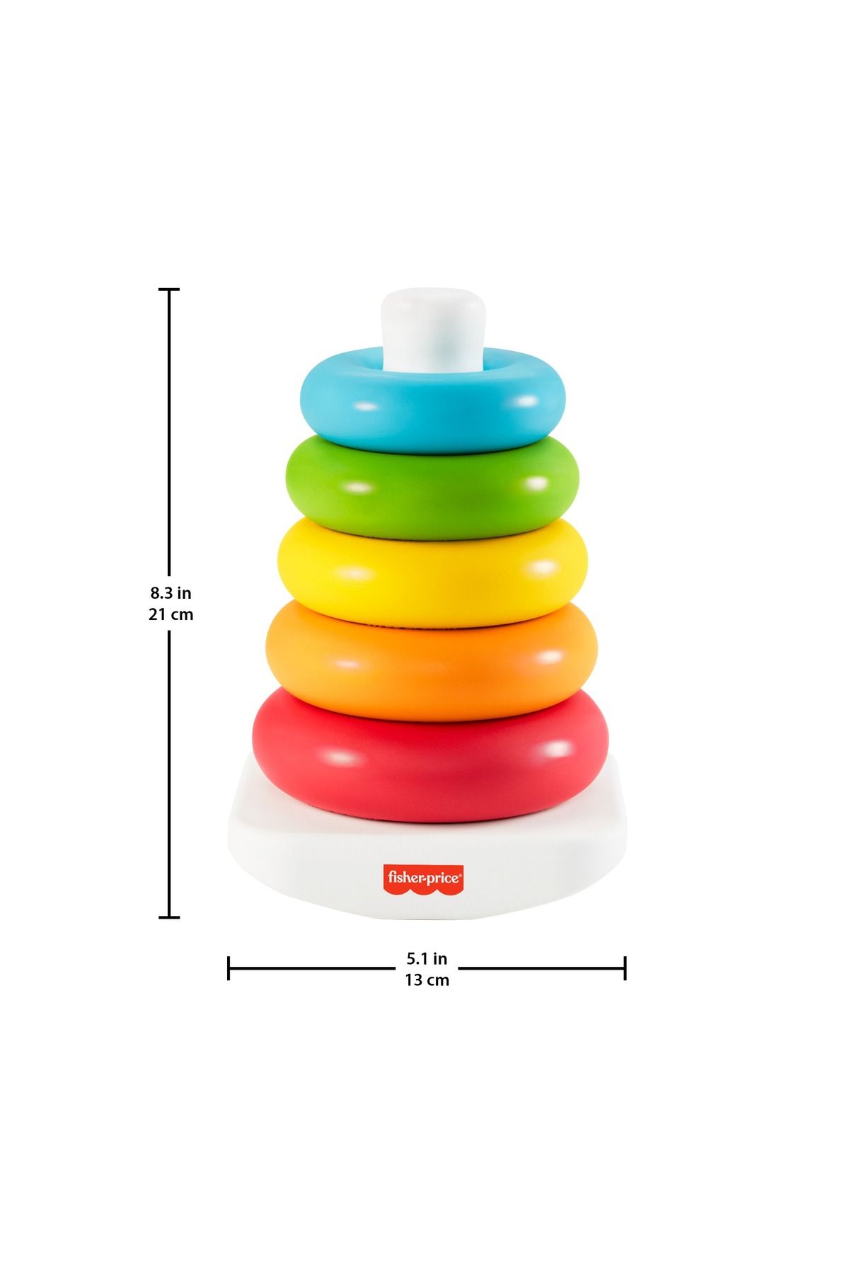 Fisher Price Baby Stacking Toy Rock a Stack Rings with Roly Poly Base for Ages 6 Months Trendyol