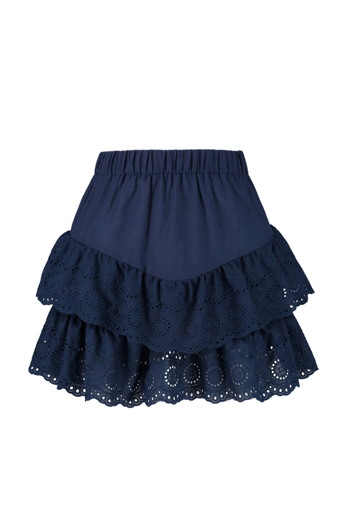 Trendyolmilla  Lacivert Dokuma Brodeli Plaj Mini Etek TBESS24ET00004 - Görsel 13