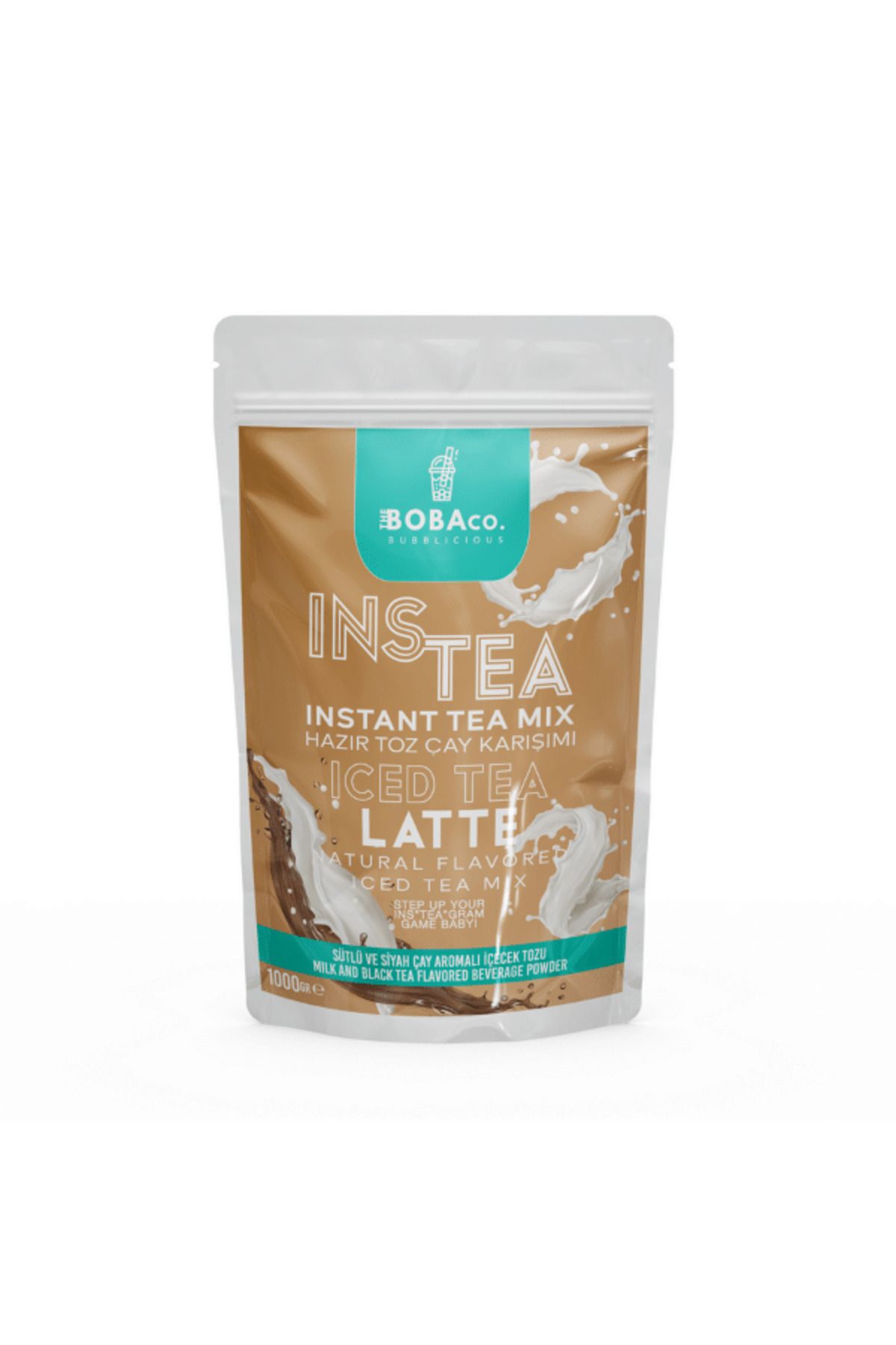 TheBobaCo. Bubblicious Instea Latte – Siyah Çay ve Sütlü Soğuk Çay Karışımı