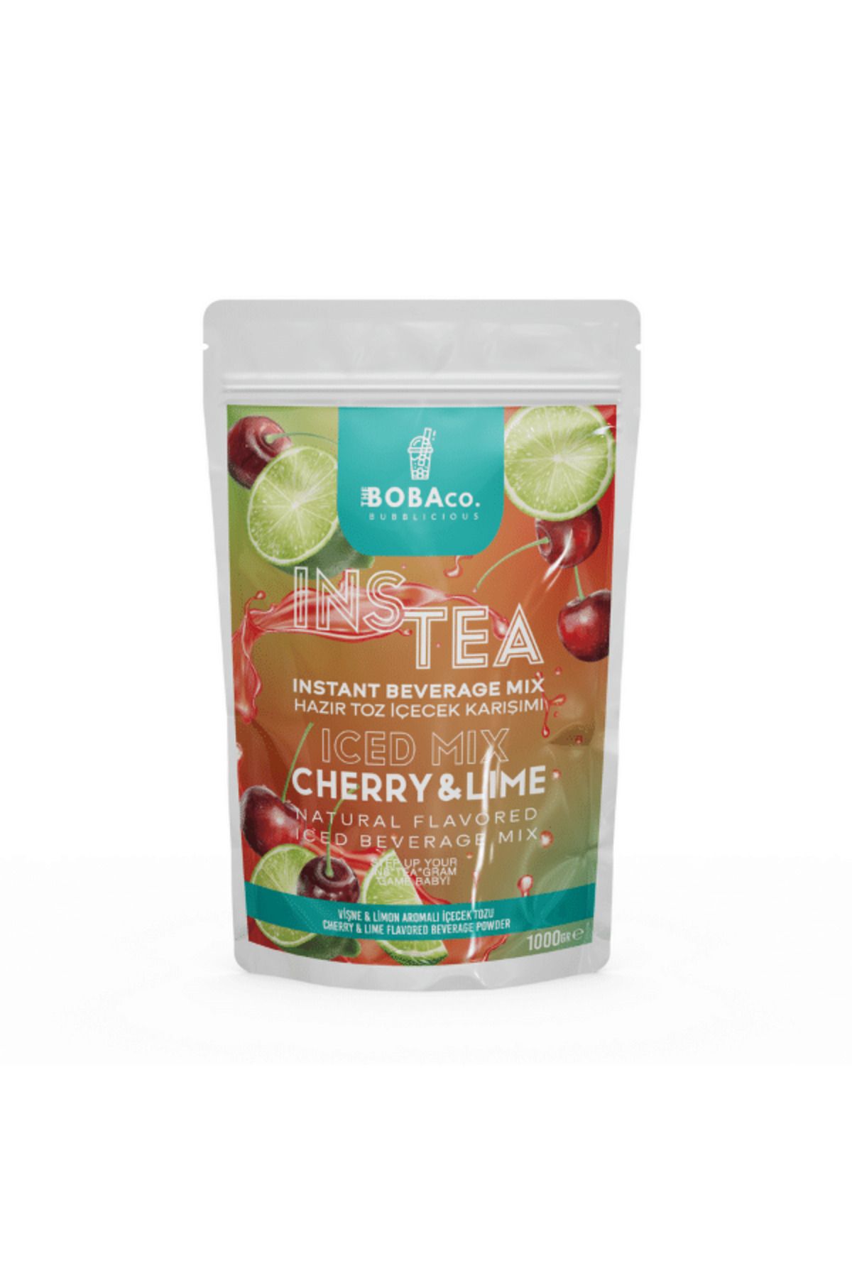 TheBobaCo. Bubblicious Instea Cherry & Lime - Vişne & Limon Aromalı Soğuk Çay Karışımı