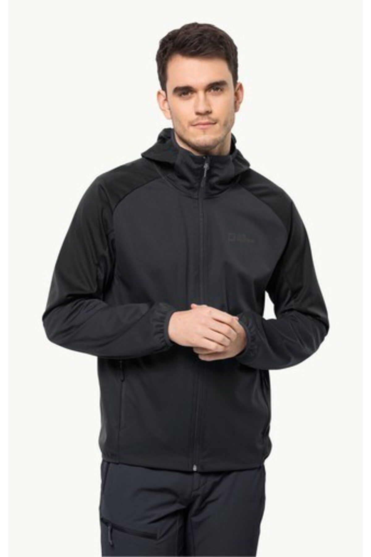 کاپشن مشکی بیرونی فلبرگ سافتشل 1306922-6350 Jack Wolfskin