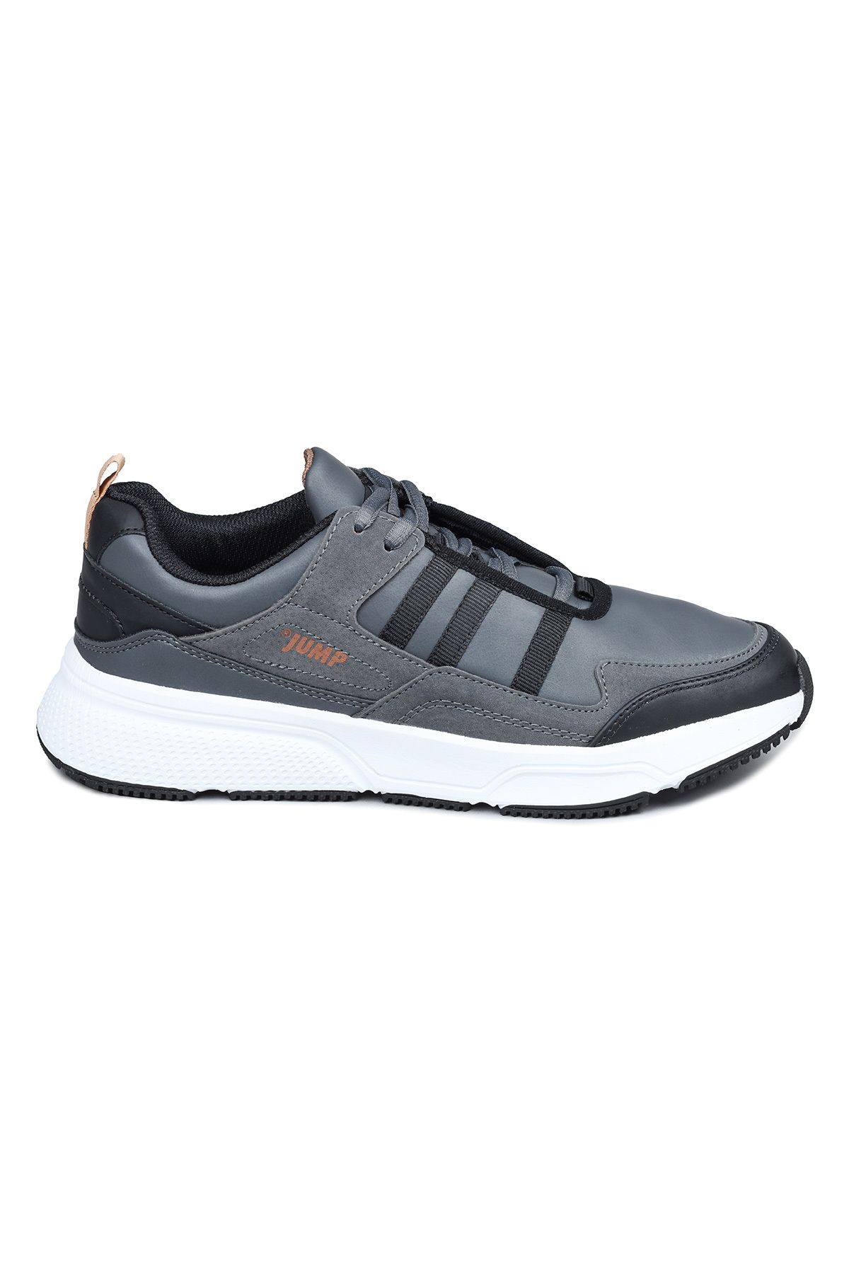 Jump 27693 Dark Grey - Черные мужские повседневные спортивные кроссовки