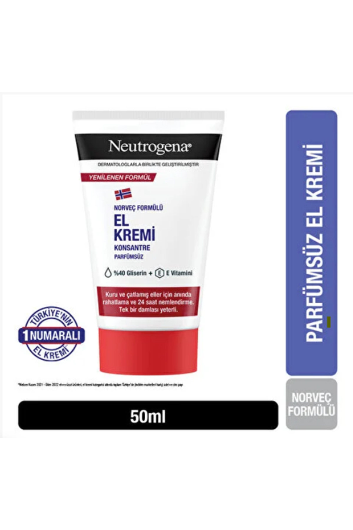 کرم دست  yenilenen formül parfümsüz kırmızı