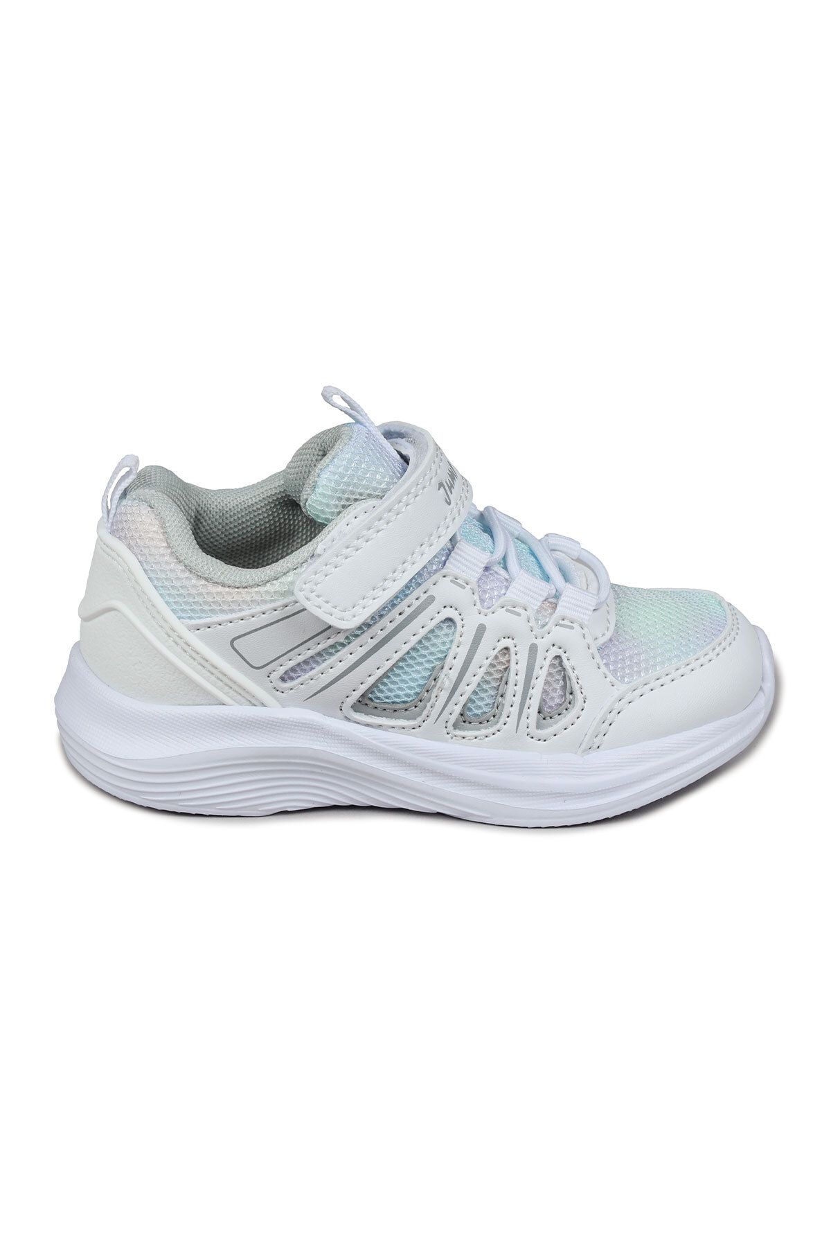 Jump Białe Dziewczęce Tenisówki Na Rzepy Casualowe Tenisówki Unisex - 23