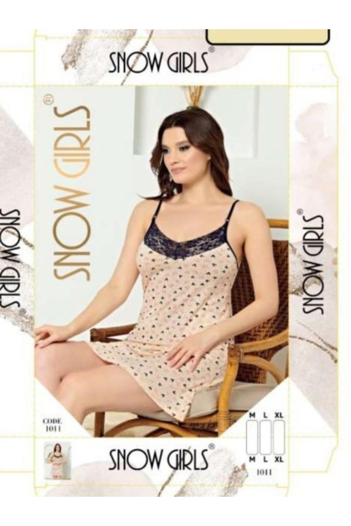 newaa butik Dantelli Askılı Elbise Pijama